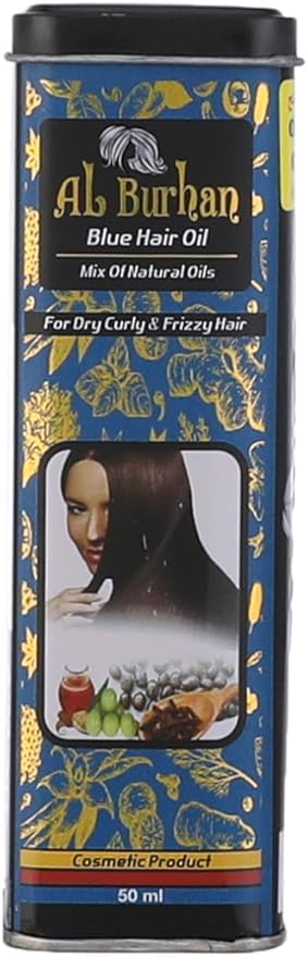 Al-Burhan Straightener Blue Hair Oil 50 ml