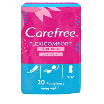 Carefree Cotton Sanitary Pads Fresh Scent 20pcs