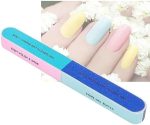 Nail file colors by the piece on the card