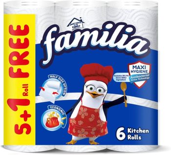 Familia Kitchen Towels Roll – 6 Blue Rolls