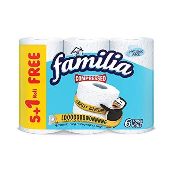 Familia toilet tissue compressed roll