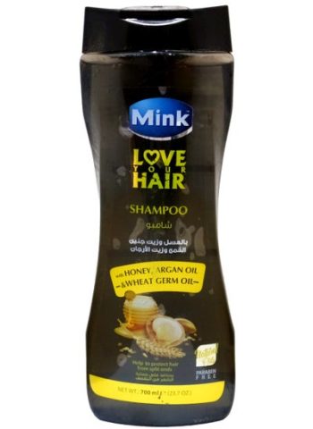 Mink Shampoo 700ml with Honey and Wheat Germ Oil