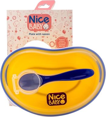 Nice baby plate with spoon