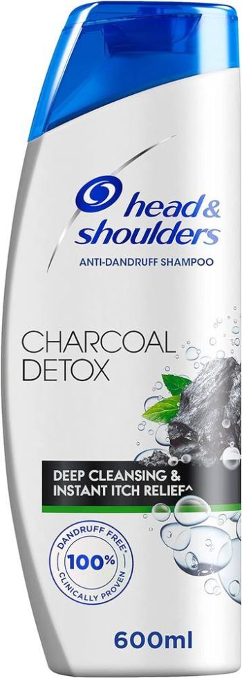 Head & Shoulders Shampoo 600ml with Mint and Charcoal