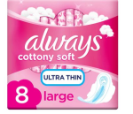 Always Ultra Red Single 8 Pads