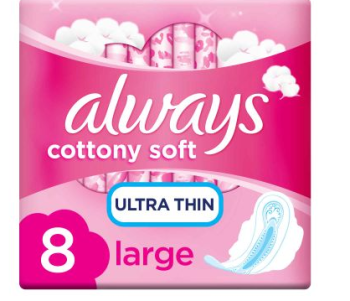 Always Ultra Red Single 8 Pads