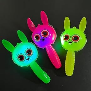 Baby Rattle for Baby Funny Squeeze Toy With Light ِAssorted Color - Pack Of 3