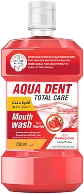 Lisa Aquadent Mouthwash 250ml Strawberry Red