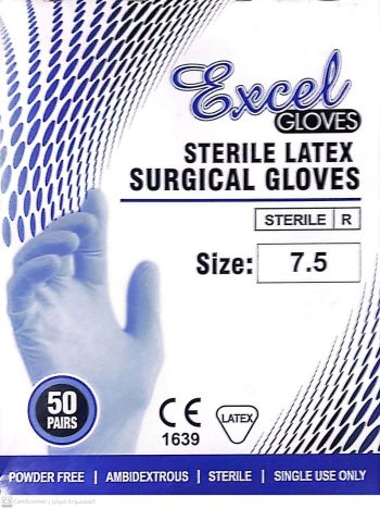 Malaysian sterile gloves 7.5