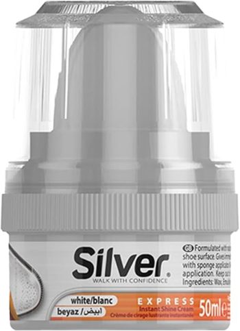 Silver varnish Shoe Polish
