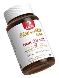 Bloom Fill Iron 28mg 30 Capsules