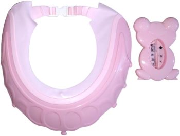 La Fruta Plastic Shower Cap with Rubber Tag and Thermometer