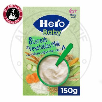Hero Baby 8 Cereals & Vegetables With Milk 150 gm