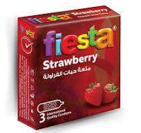 Fiesta Strawberry Medical Condom
