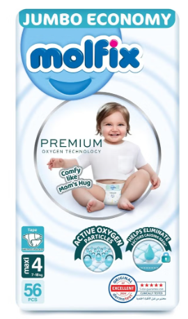 Molfix Premium Oxygen Diapers Size 4