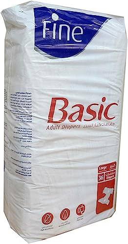 Fine Basic Adult Diapers 36pcs