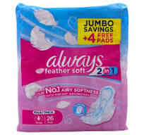 Always Double Red – Long, 26+4 Pads