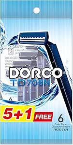 Dorco Razor + Comb Light Blue Pack of 5