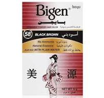 Bigen Hair Color 58 Dark Brown Black