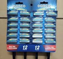 Dorco Blue Shaving Razor with Tray – 24 Pieces