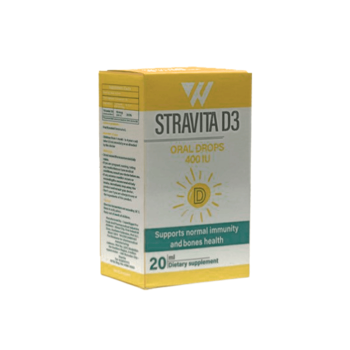 سترافيتا د3 نقط لدعم صحة العظام - Stravita D3 Drops for Bone Health Support