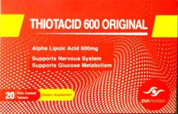 ثيوتاسيد اوريجينال لدعم الأعصاب 600 3 شريط - Thiotacid Original for Nerve Support 600 3 Strips