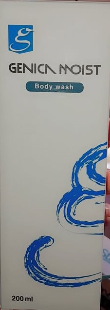 جينيكا مويست غسول للجسم لتنظيف وترطيب البشرة 200 م - Genica Moist Body Wash for Skin Cleansing and Hydration 200 ml