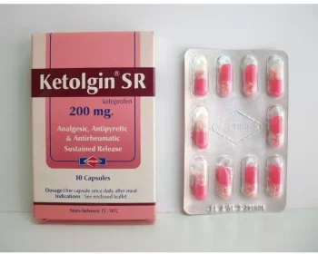 كيتولجين 200 اس ار كبسول لتسكين الألم 200 مجم - Ketolgin 200 SR Pain Relief Capsules 200mg