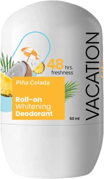 فاكيشن رول اون بيناكولادا أصفر لرائحة منعشة وطويلة الأمد - Vacation Roll-On Pineacolada Yellow
