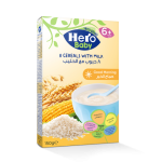 هيرو بيبى 8 حبوب مع لبن - Hero Baby 8 Cereal with Milk