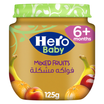 هيرو بيبى فواكه مشكله 125 جم - Hero Baby Mixed Fruits 125g