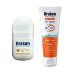 دراكون رول اون تفتيح بشرة عود + صن سكرين جل كريم - Dracon Roll-On Skin Brightening Oud + Sunscreen Gel Cream