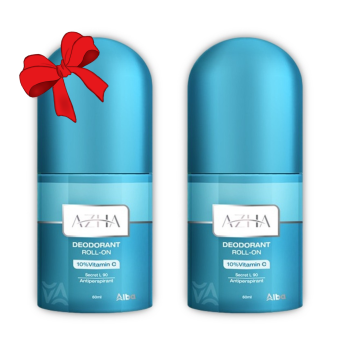 البا فارم ازها رول اون سكيرت أزرق عرض 1+1 60 م - Alba Pharma Azha Roll-On Secret Blue 1+1 60 ml