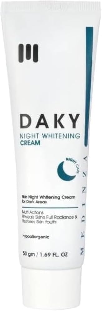 ميدنزا داكى كريم تفتيح الليل لترطيب وتغذية البشرة 50 ج - Medinza Daky Night Whitening Cream for Skin Moisturizing and Nourishing 50 g