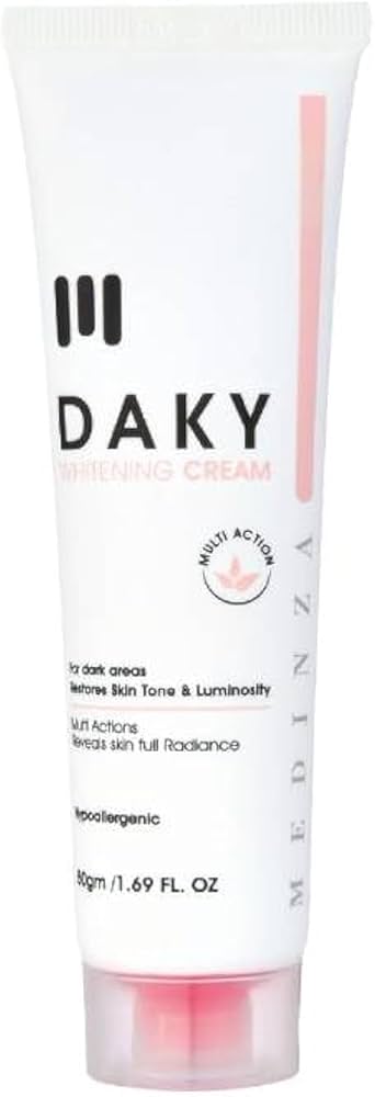 ميدنزا داكى كريم تفتيح المناطق الحساسة لترطيب وتغذية البشرة 50 ج - Medinza Daky Sensitive Area Whitening Cream for Skin Moisturizing and Nourishing 50 g