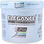 اليجانس جل شعر ثلاثي المفعول أبيض 500 مل - Elegance Triple Action Hair Gel White 500 ml