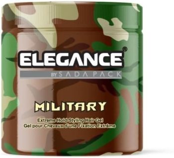 اليجانس جل شعر ثلاثي المفعول عسكري 1000 مل - Elegance Triple Action Hair Gel Army 1000 ml