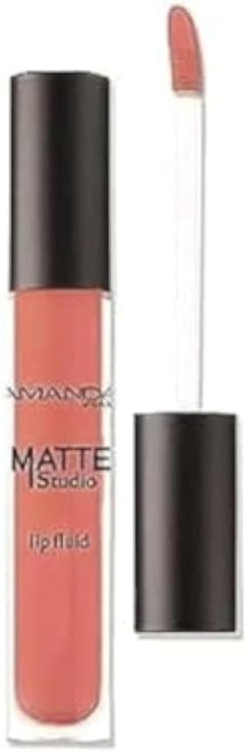 أماندا أحمر شفاه سائل مطفي لون متوازن درجة 9 - Amanda Matte Liquid Lip Fluid Shade 9