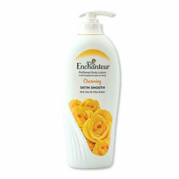 إنشانتير لوشن جسم ساتان سموث أصفر 500 مل - Enchanteur Satin Smooth Body Lotion Yellow 500ml