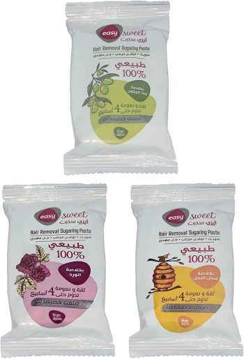 إيزي سويت شمع إزالة الشعر بارد عادي 50 جم عبوة 24 - Easy Sweet Cold Wax Regular 50g Box 24