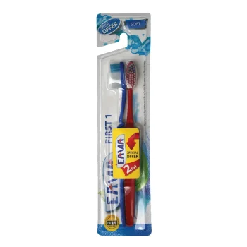 إيما فرشاة أسنان فيرست 1 + 1 صغير - Eama First Toothbrush 1+1 Small