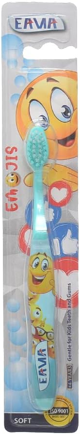 إيما فرشاة أسنان أطفال إيموجي احترافية بالدستة - Eama Kids Professional Emoji Toothbrush Dozen