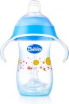 بابلز كوب ناتشورال بيد لبني 280 مل - Bubbles Natural Spout Cup with Handles blue 280ml