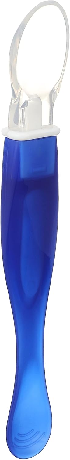 بابلز ملعقة سيليكون لبني - Bubbles Soft Silicone Baby Spoon Blue