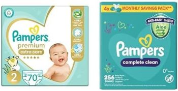 بامبرز سعودي حفاضة مقاس 2 عدد 70 - Pampers Saudi Size 2 amount 70 Diapers