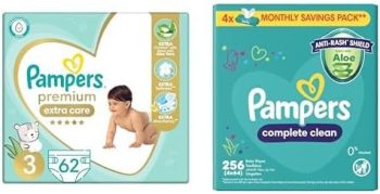 بامبرز سعودي حفاضة مقاس 3 عدد 62 - Pampers Saudi Size 3 amount 62 Diapers