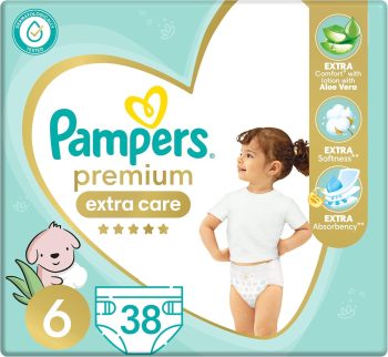 بامبرز سعودي حفاضة مقاس 6 عدد 38 - Pampers Saudi Size 6 amount 38 Diapers