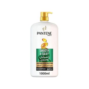 بانتين شامبو انسيابي وحريري برو في 1 لتر - Pantene Pro-V Shampoo Smooth & Silky 1L