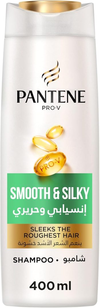 بانتين شامبو انسيابي وحريري برو في 400 مل - Pantene Pro-V Shampoo Smooth & Silky 400ml