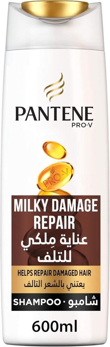 بانتين شامبو برو في عناية ملكي للتلف 600 مل - Pantene Pro-V Milky Damage Repair Shampoo 600ml